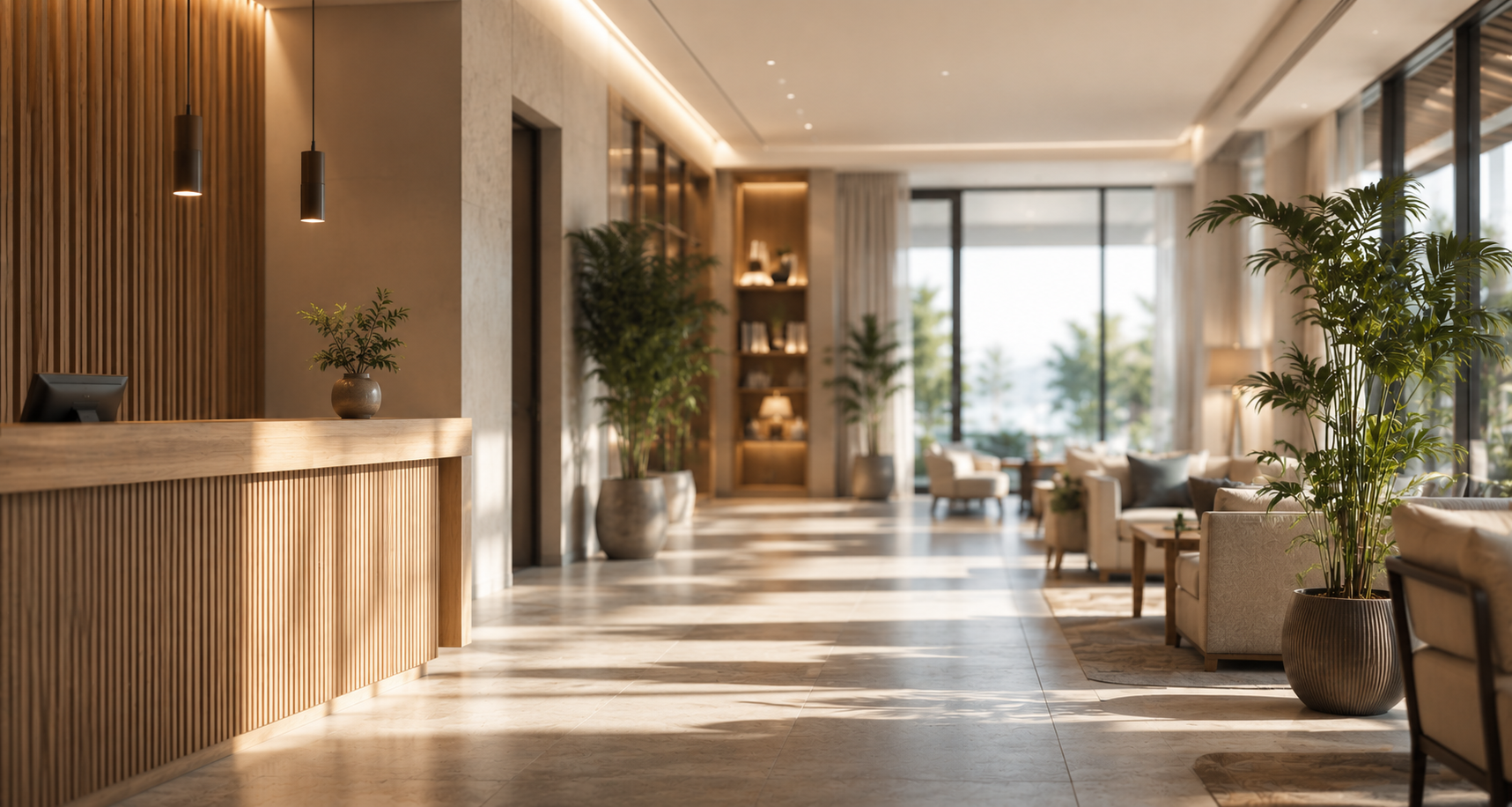 Moderne Hotellobby